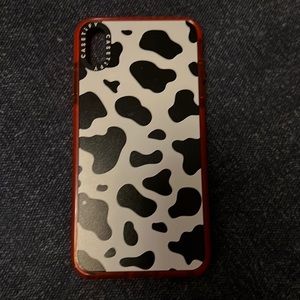 Adorable Casetify XS cow print case. Used for a short time. perfect condition!